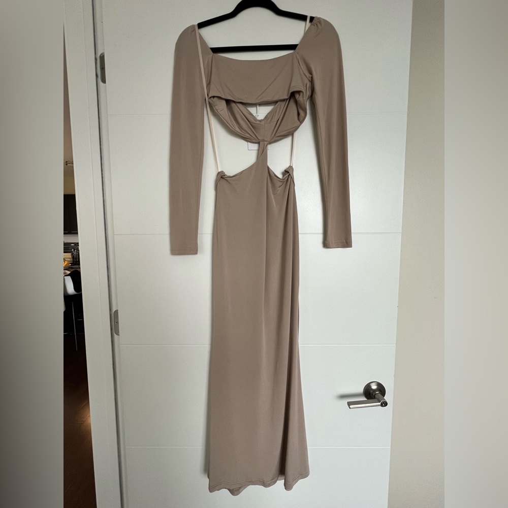 Saints and Secret Long Sleeve Body Con Maxi Dress